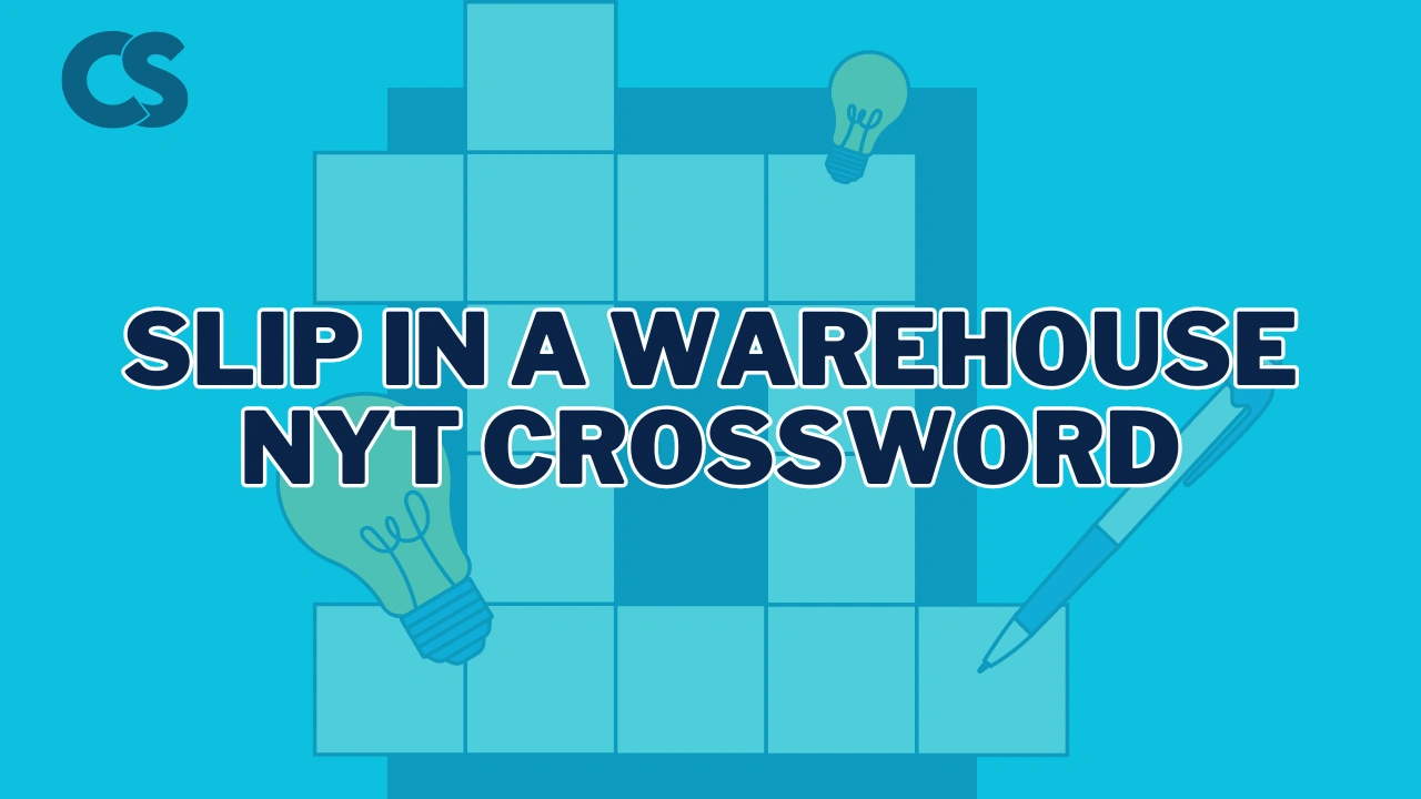 slip in a warehouse nyt crossword